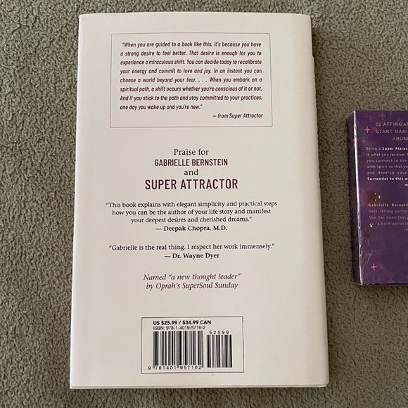 Super Attractor By Gabrielle Bernstein Hard Cover Book and Cards Set - Picture 3 of 7